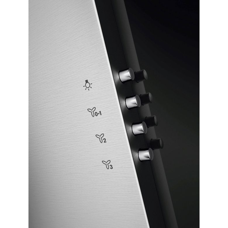 Hotte décorative écran murale inox/noir ELECTROLUX