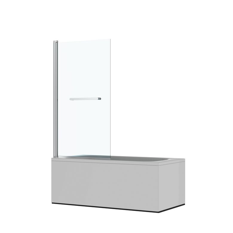 Pare baignoire C&C profilé chromé verre transparent 1vtl H.150 x l.80 Main Image