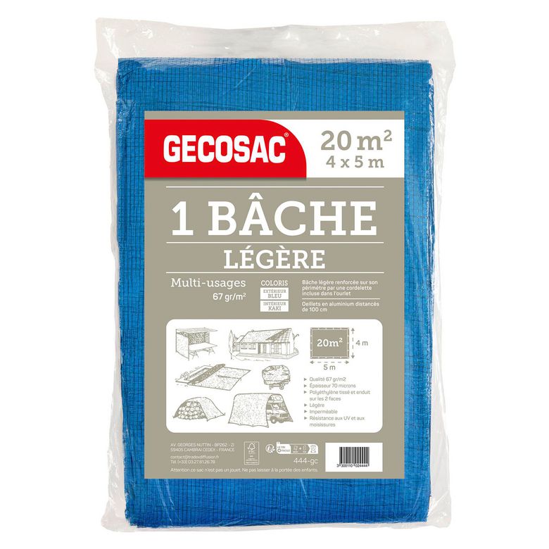 Bache exterieure 4x5m 67gr Main Image