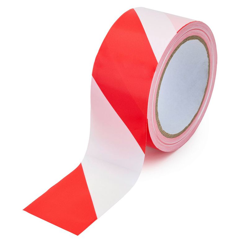 Rubalise Rouge Et Blanc 50Mm X 100