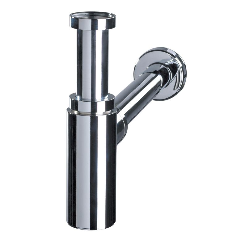 Siphon lavabo design rond laiton D 32