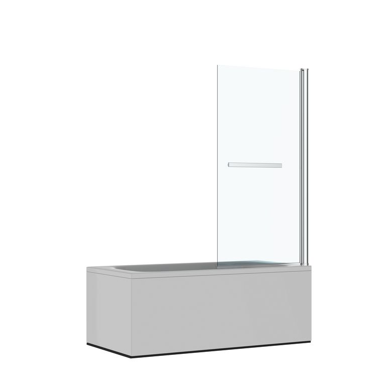 Pare-baignoire LIGNE 2 chrome 1 volet