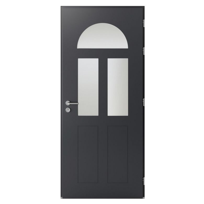 Porte d'entrée Anita Aluminium poignée Iris -Lapeyre