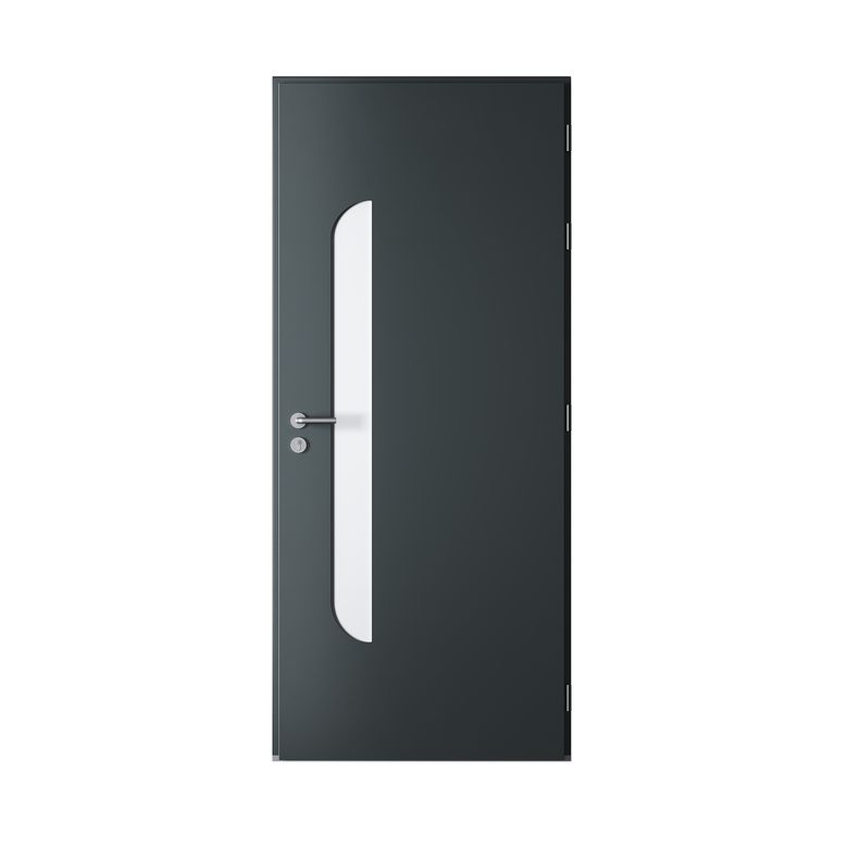 Porte d'entrée Anouk Aluminium poignée Iris -Lapeyre