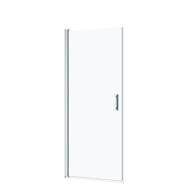 Pte douche pivotante MARILOU 2 chromé verre transparent 6mm H195xL80 Main Image