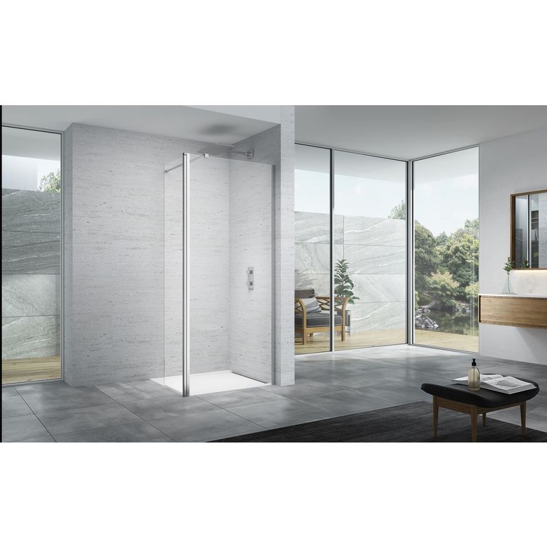 Paroi de douche MARION 2 verre transparent 6 mm | Lapeyre