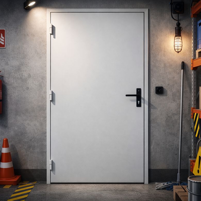 Porte de service Sécuricave rénovation Métallique renforcée - Portes