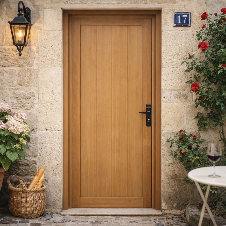 Porte de service Noailles Bois exotique - Portes