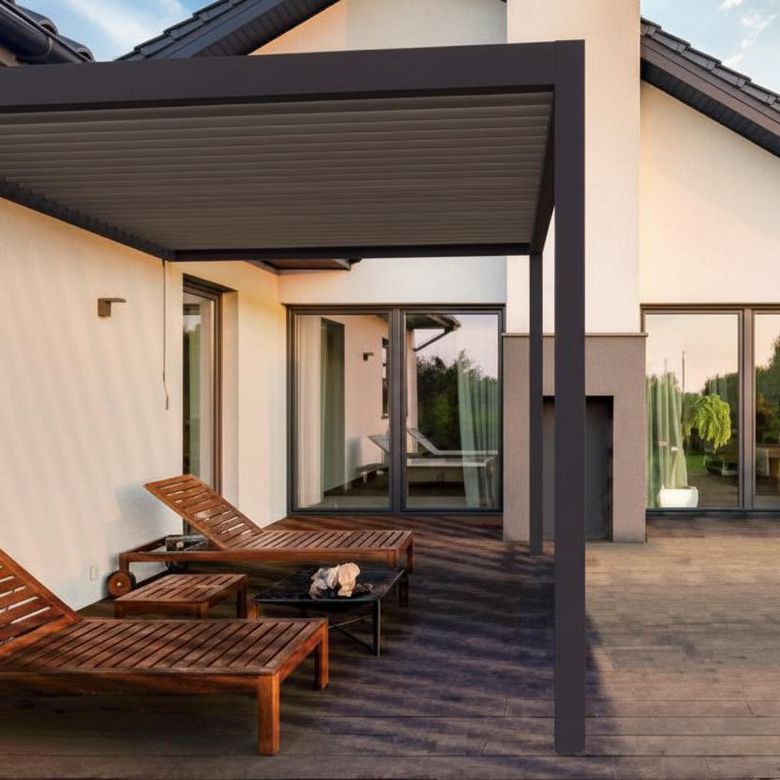 Pergola aluminium Ava murale - Toits de terrasse - Lapeyre