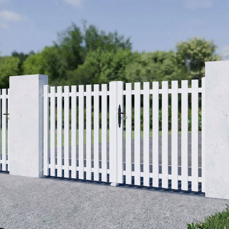 Portail battant PVC Bora - Extérieur