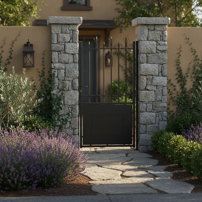 Portillon acier Modèle A ajouré - Extérieur