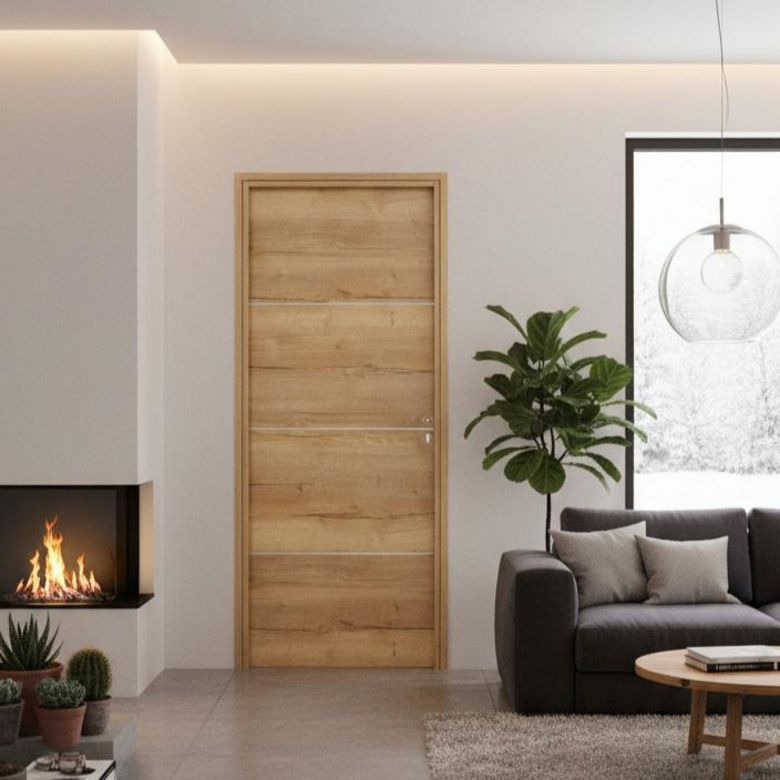 Bloc-porte ROXIE thermique inserts inox | Lapeyre