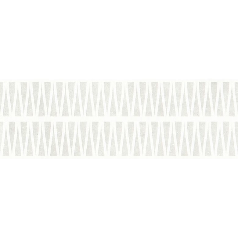 Carrelage mural FELICIA décor blanc 30X90