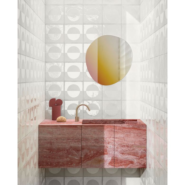 Carrelage mural COLINE zen blanc 20X20-Lapeyre