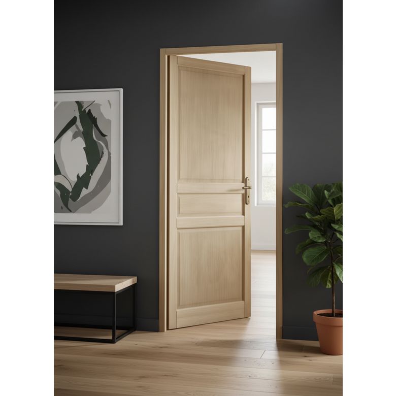 "Porte seule CLASSIQUE recoupable chêne plaqué  - Lapeyre"
