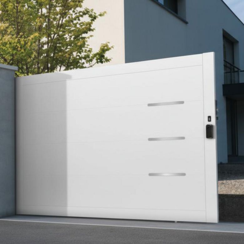 Portail coulissant PVC Briac - Extérieur
