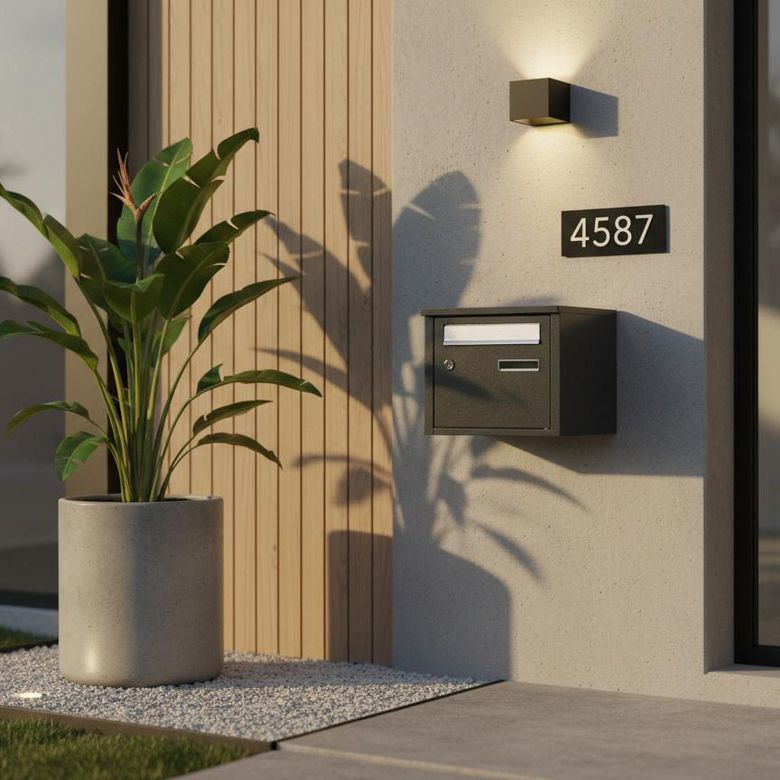 Boîte aux lettres Acier 2 portes - Extérieur