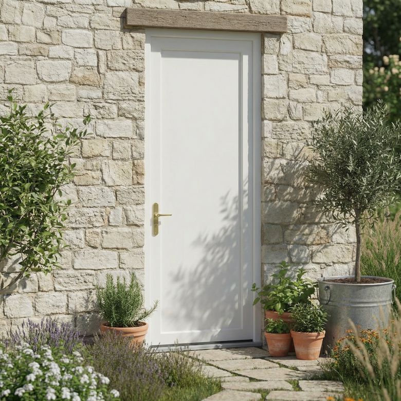 Porte de service PVC Cancale 2-Lapeyre