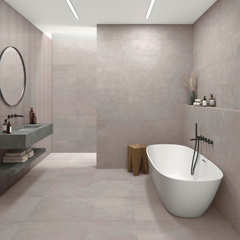 Carrelage sol GRANIT gris clair 30X60 cm-Lapeyre
