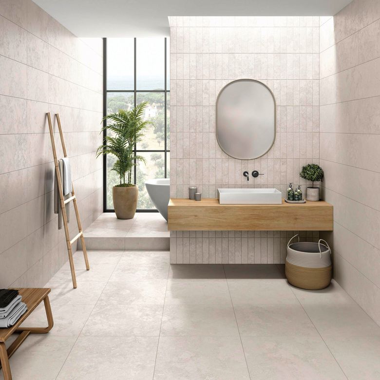 Carrelage mural PETRA beige 30X90 -Lapeyre