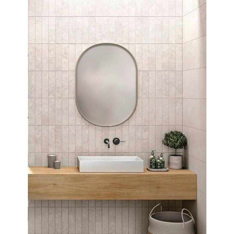 Carrelage mural PETRA beige structuré 7.2X30-Lapeyre