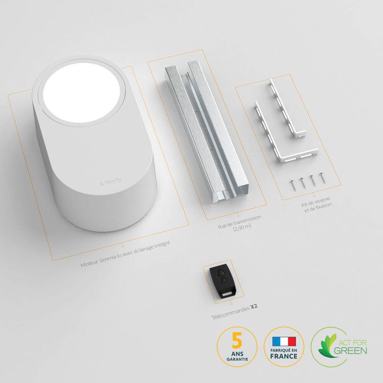 Moteur Somfy pour porte de garage SERENIA IO 700 | Lapeyre