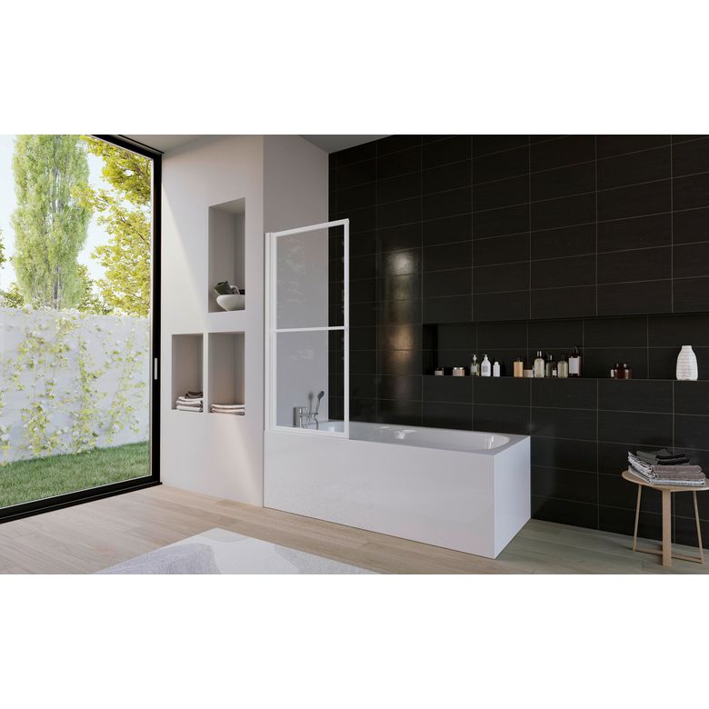 Pare-baignoire OLA blanc 1 Volet