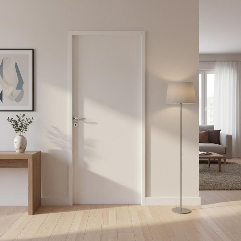 Bloc-porte huisserie 72 prêt-à-peindre ROMY 2 ALVEO | Lapeyre