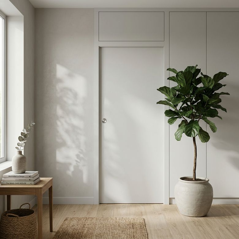 Porte coulissante prêt-à-peindre ROMY 2 ALVEO | Lapeyre