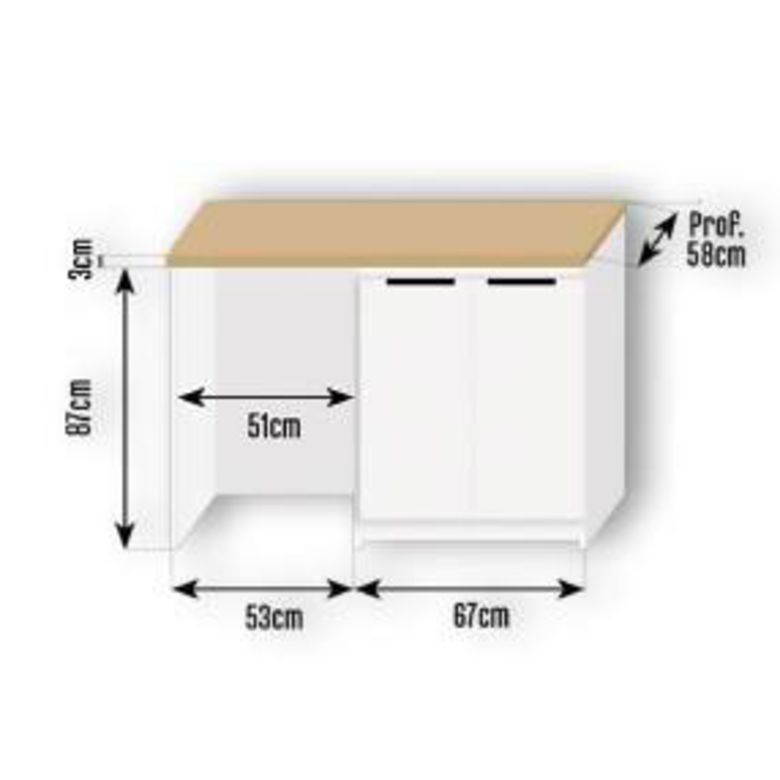 Ensemble kitchenette blanc ESSENTIEL | Lapeyre