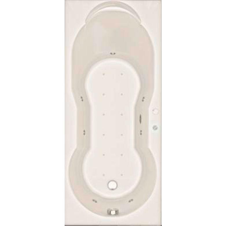 Baignoire droite balnéo acrylique BERTILLE MIXTE