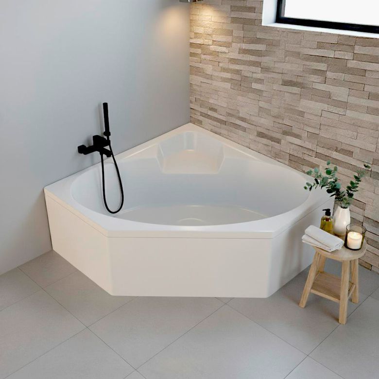 Baignoire d'angle acrylique BRENDY|Lapeyre