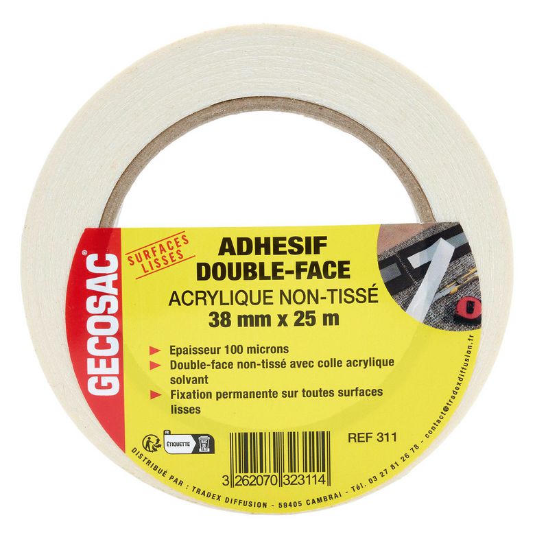 Double face surface lisse / 25mx38mm Main Image