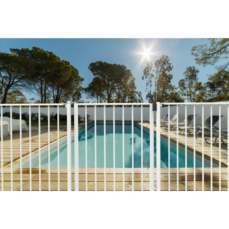 Barrière de piscine aluminium JADE gris-Lapeyre