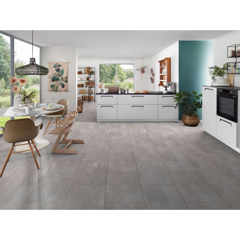 Sol stratifié STONE ciment-Lapeyre