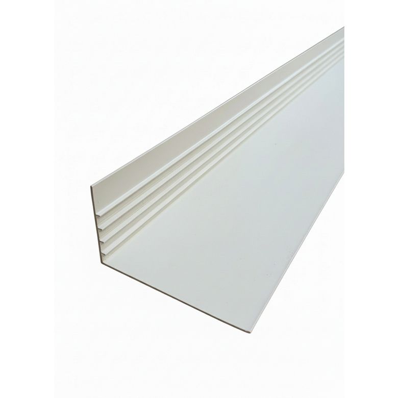 Habillage extérieur angle droit 8x14cm PVC Blanc 9016 - X7627 - L.260 Main Image