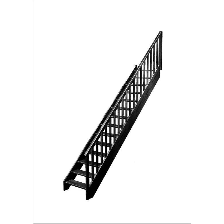 Escalier Aria droit rampe Idéal