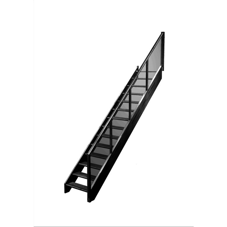 Escalier Aria droit rampe Emerence