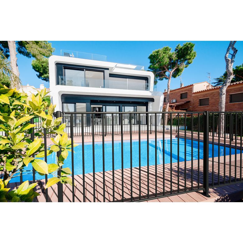 Barrière de piscine aluminium JADE gris-Lapeyre