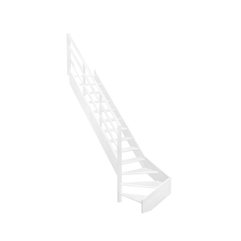 Escalier Aria quart tournant bas rampe Eden