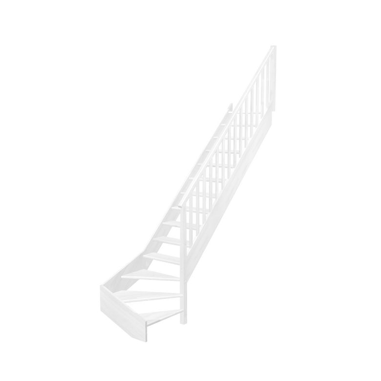 Escalier Aria quart tournant bas rampe Idéal