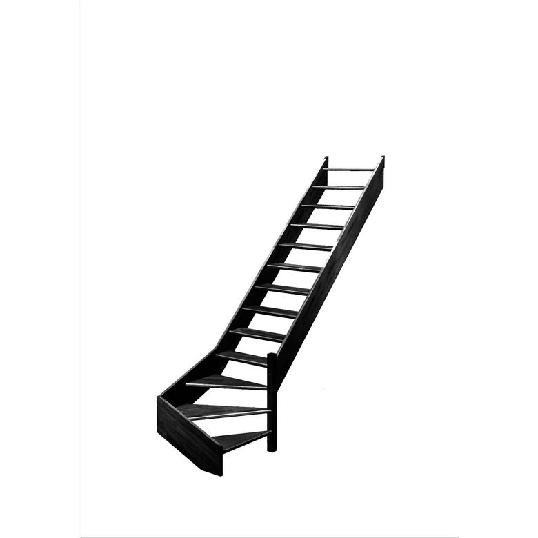 Escalier Aria quart tournant bas sans rampe