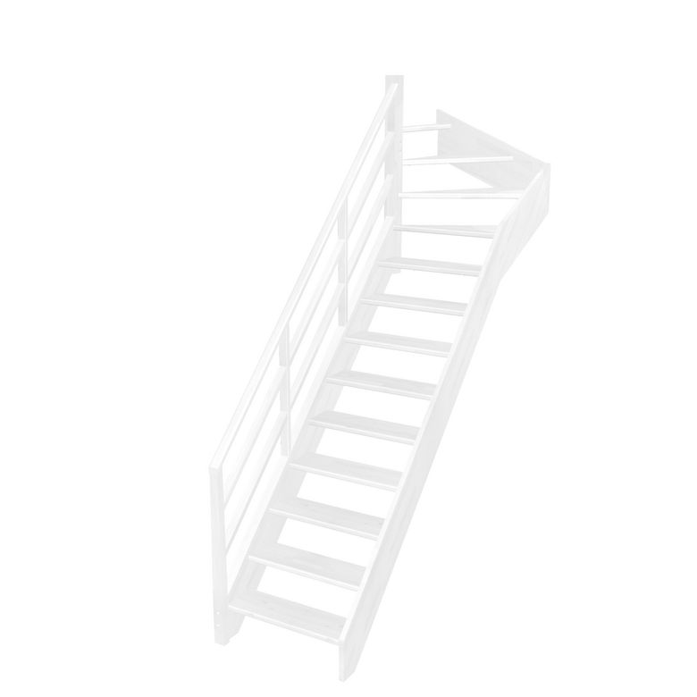 Escalier Aria quart tournant haut rampe Eden