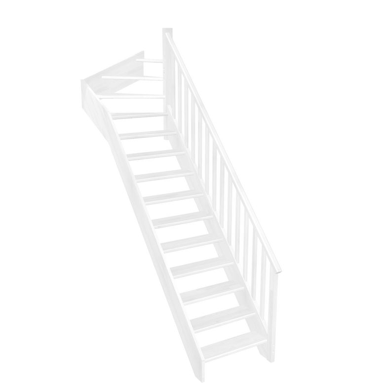 Escalier Aria quart tournant haut rampe Idéal