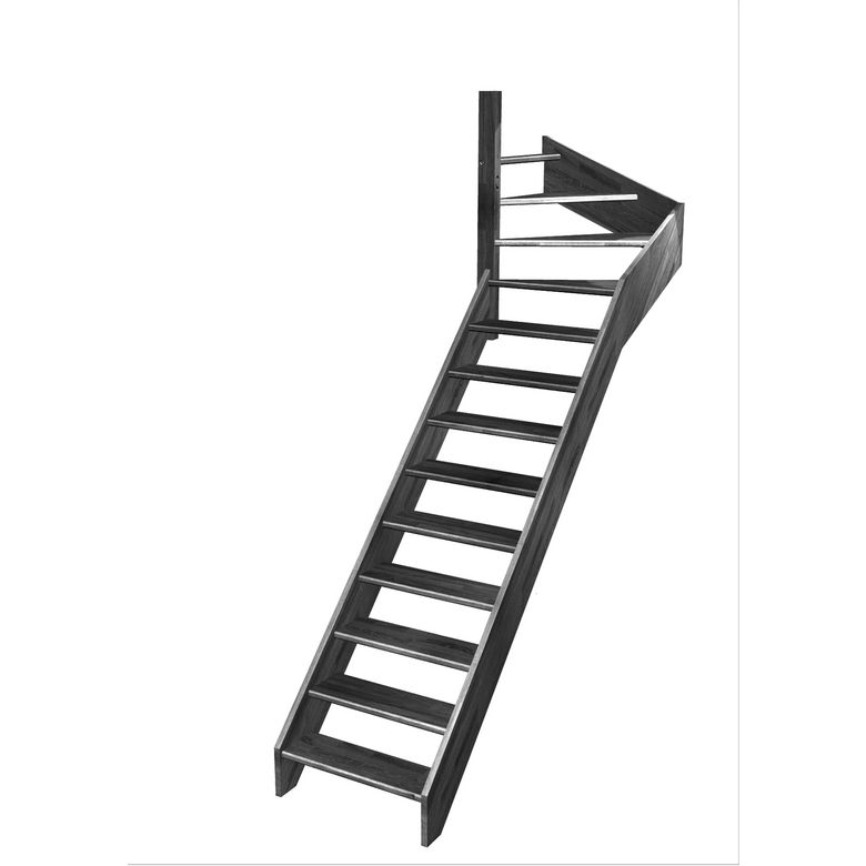 Escalier Aria quart tournant haut sans rampe