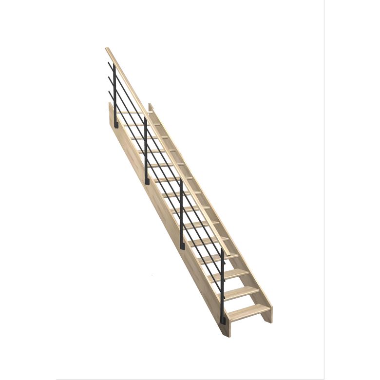 Escalier Aria droit rampe Evan