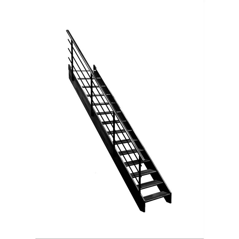 Escalier Aria droit rampe Evan