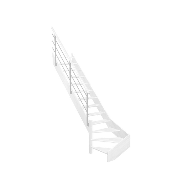 Escalier Aria quart tournant bas rampe Evan