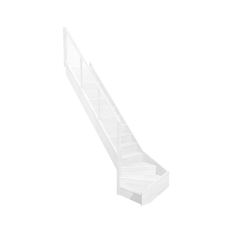 Escalier Faubourg quart tournant bas rampe Emerence