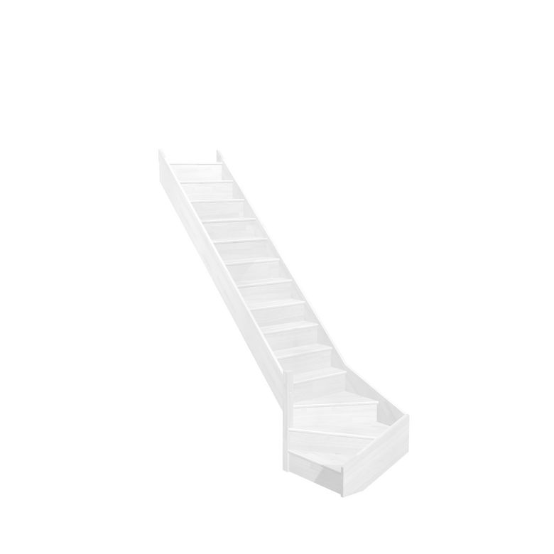 Escalier Faubourg quart tournant bas sans rampe